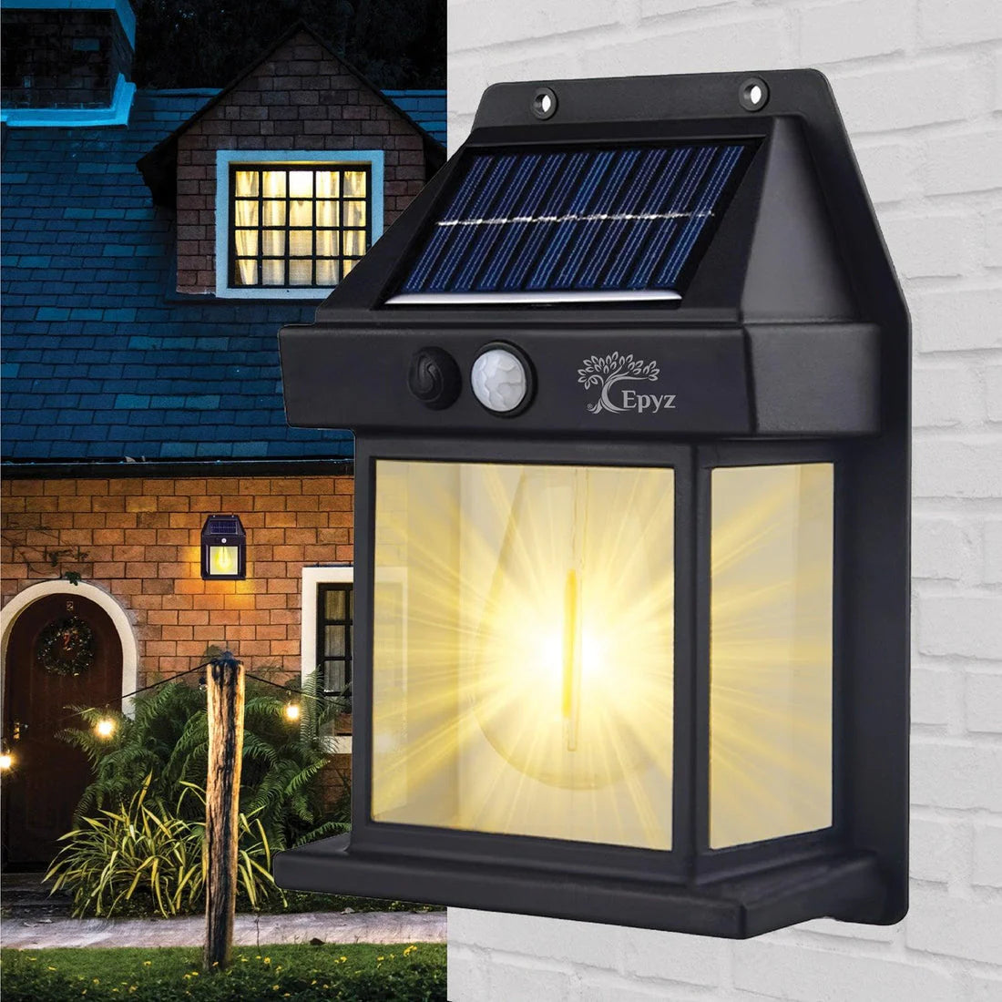 SOLAR HOUSE ™- Solar Wall Motion Sensor Black Light