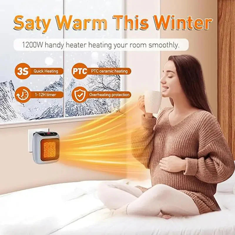 SOLAR HOUSE ™- 800W Plug-in Mini Heater with Remote